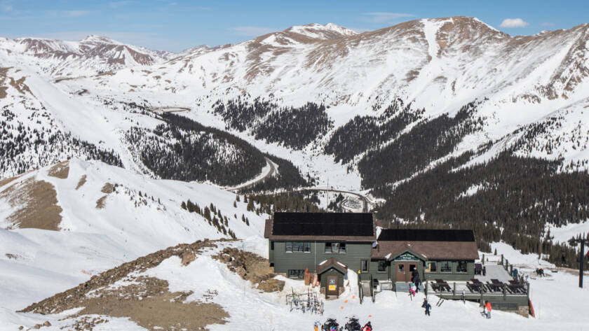 Aerial view of Arapahoe Basin Ski Area