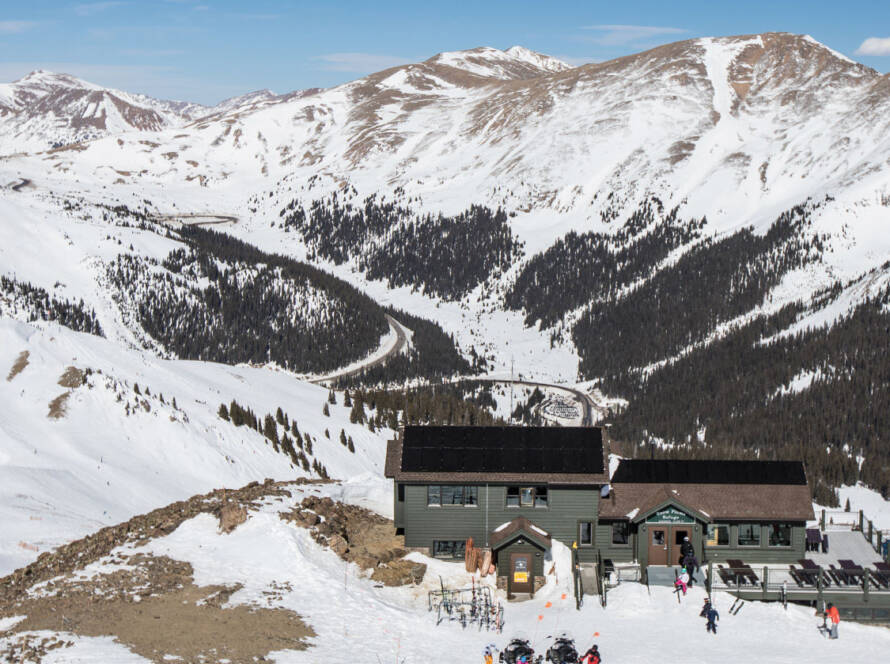 Aerial view of Arapahoe Basin Ski Area