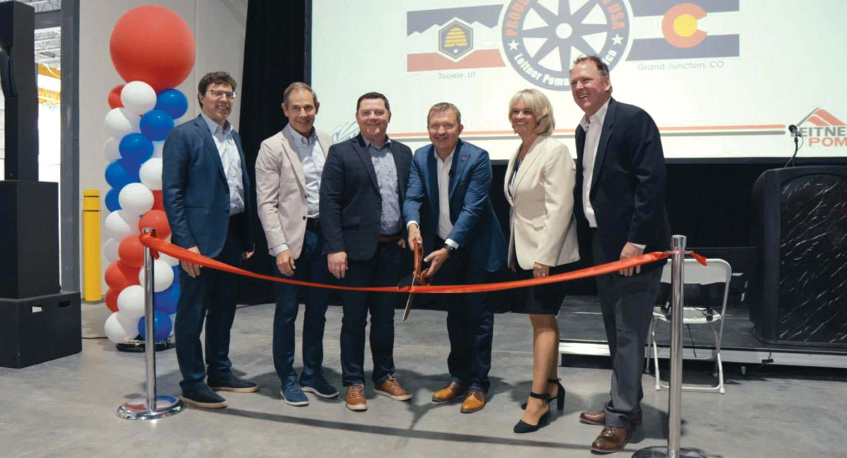 Group photo at ribbon cutting ceremony