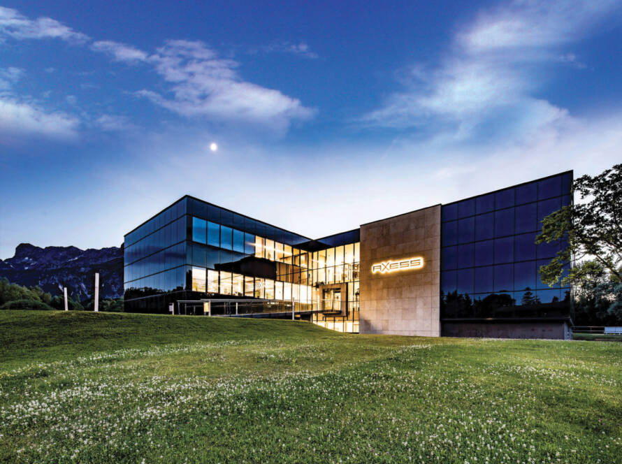 Street level view of Axess AG Austria headquarters